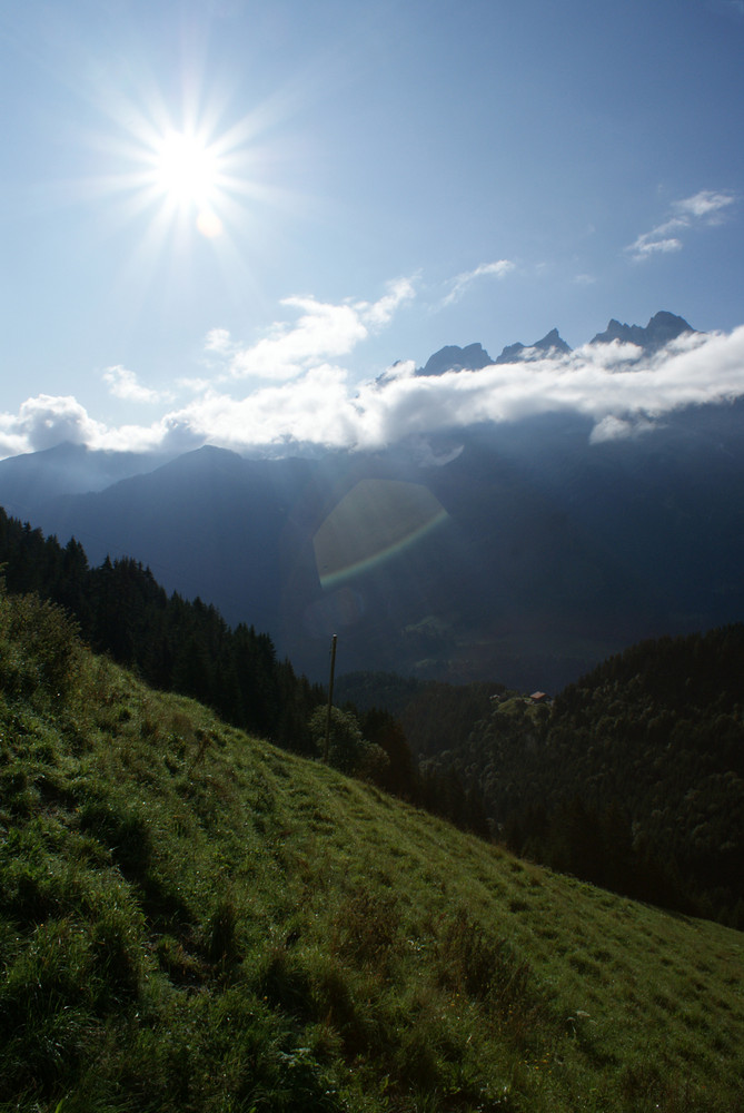 Ein Morgen in den Alpen