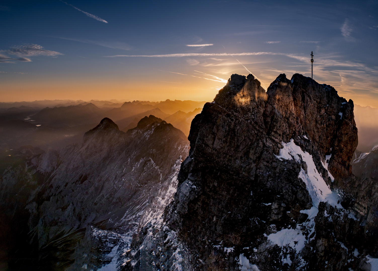 Ein Morgengruß von der Zugspitze....