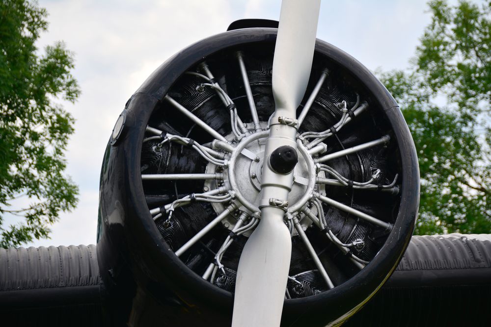 Ein Motor der Junkers Ju 52