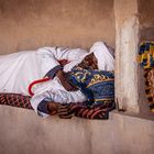 Ein müder Gnaoua-Musiker