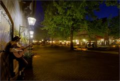 Ein Musikant auf dem Ballhofplatz