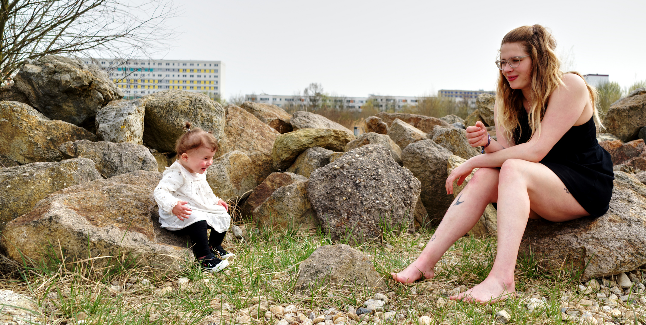 Ein Mutter und Tochter Portrait