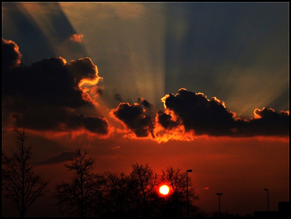 Ein mystischer Sonnenuntergang