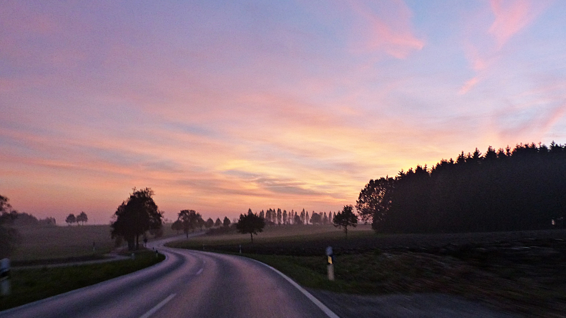 Ein mystischer Sonnenuntergang