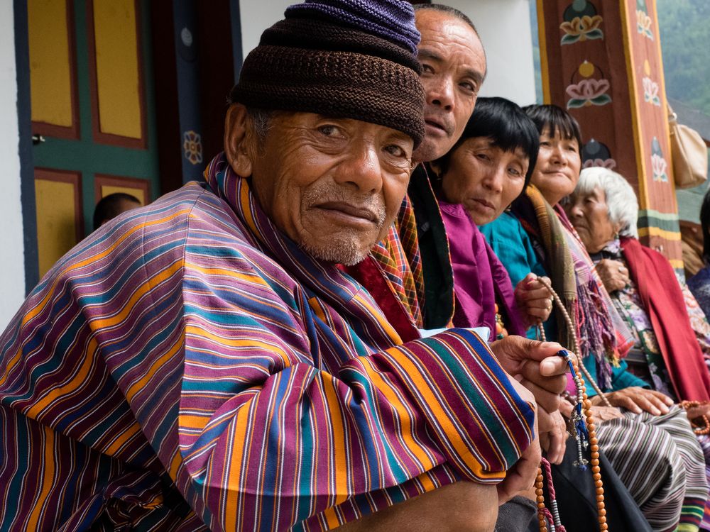 ein Nachmittag am Memorial Chörten in Thimphu