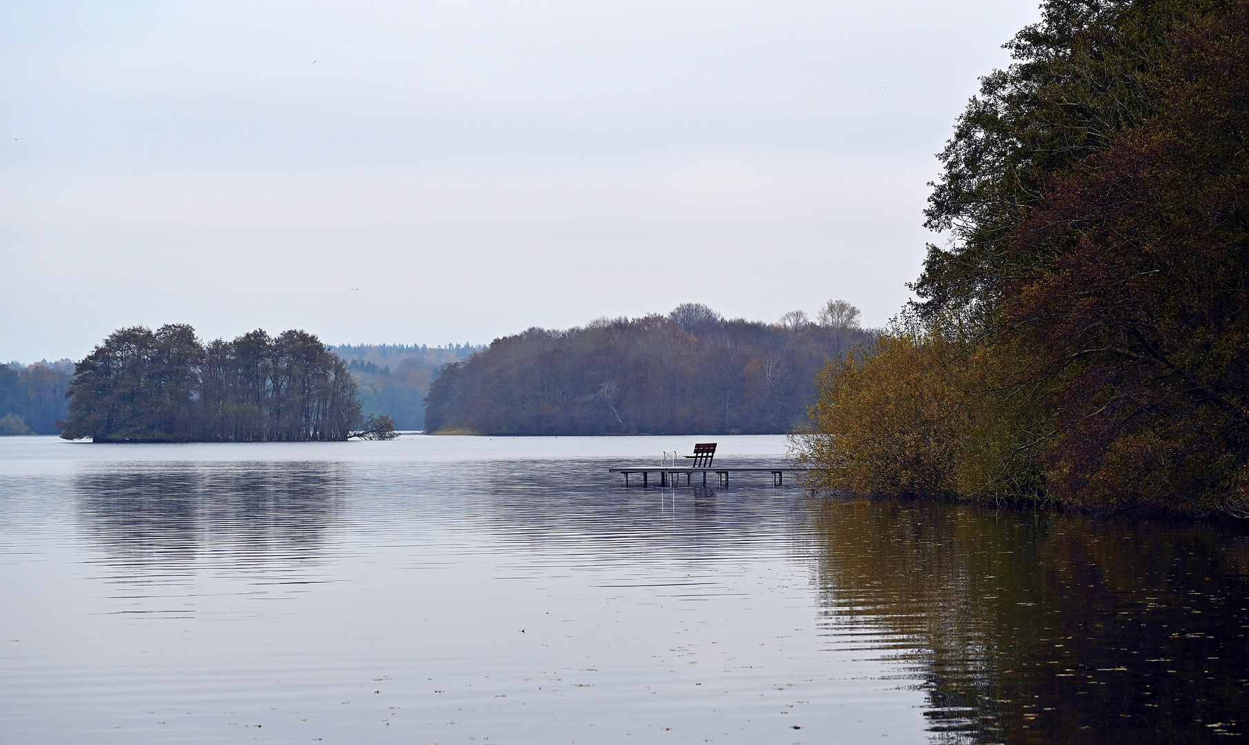 Ein nasskalter Novembertag am Stocksee im Kreis Segeberg