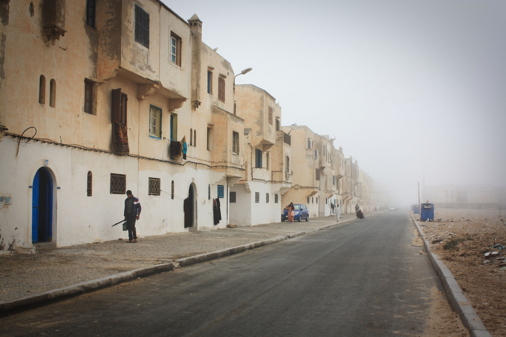 Ein nebliger Morgen in Essaouira