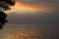 Ein neuer Tag erwacht am Greifswalder Bodden