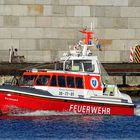 ein neues Feuerwehrwehrlöschboot