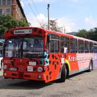 Ein O305 mit dem schönen Kennzeichen MA O 305H auf dem Heidelberger RNV-Betriebshof