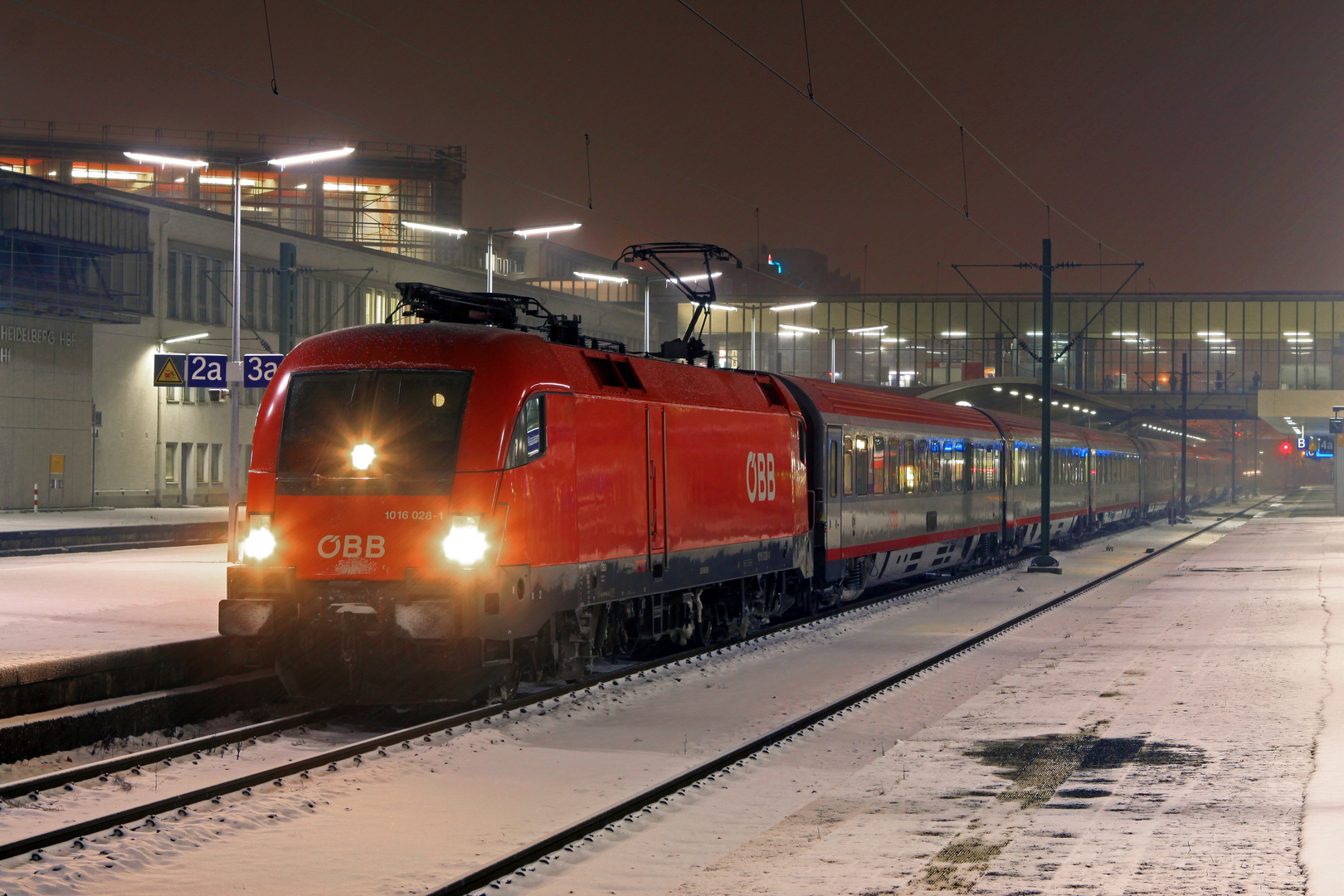 Ein ÖBB Stier im Heidelberger Schnee