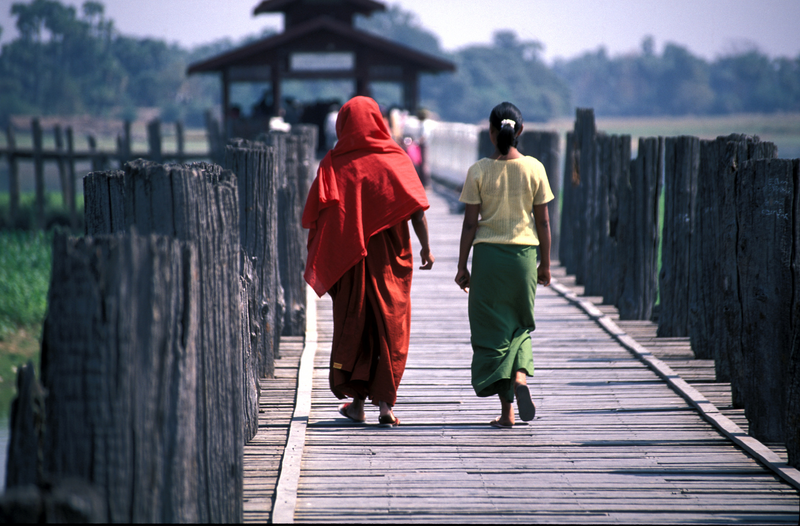 Ein "Paar" auf U Bein Bridge