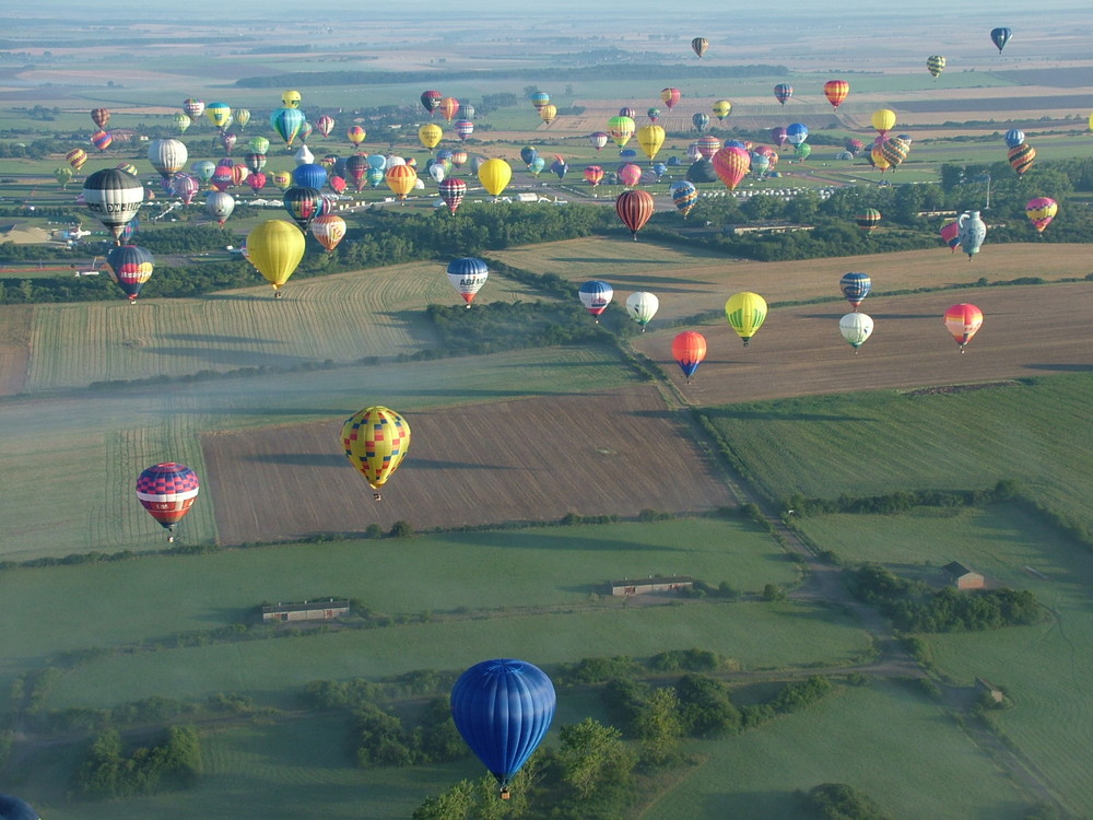 Ein paar Ballone in der Luft