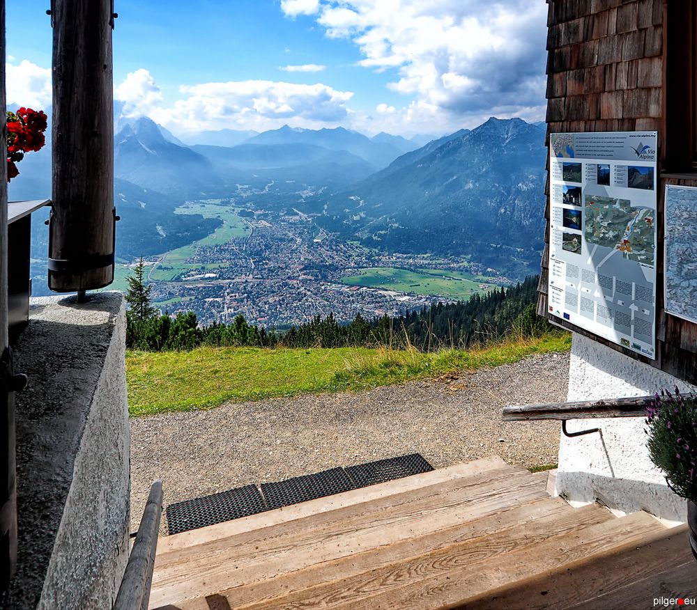 Ein paar Stufen bis Garmisch-Partenkirchen