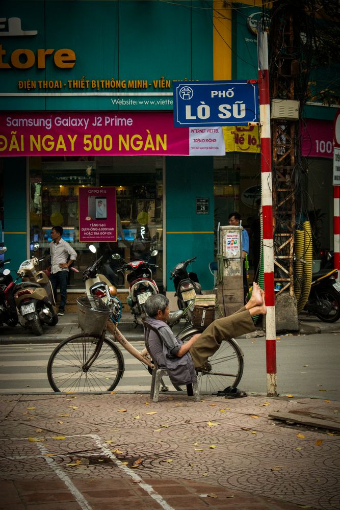 Ein Päuschen in Hanoi