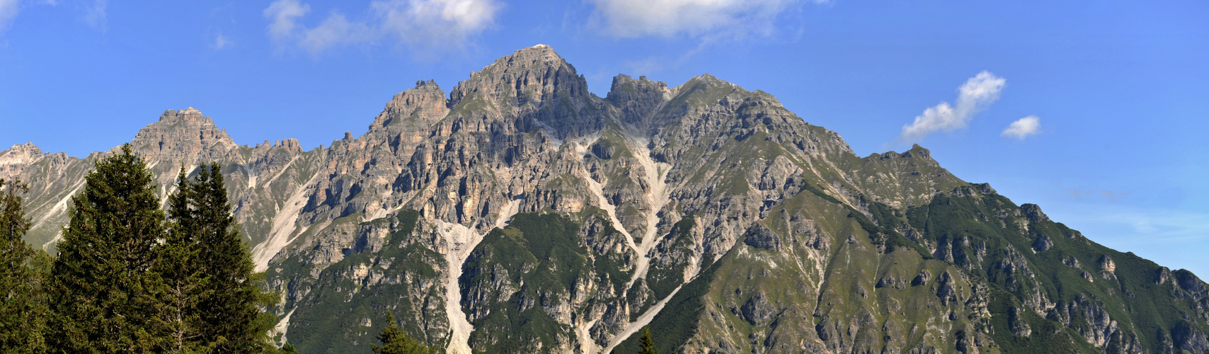 Ein Panorama aus der Kreuzjochbahn