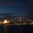 ein Panorama aus Sydney Oper und Harbour Bridge