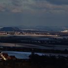 ein Panorama zur blauen Stunde