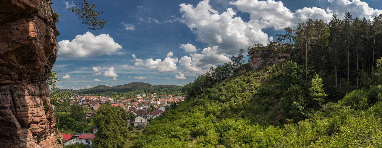 Ein Panorama - Zwei Felsen