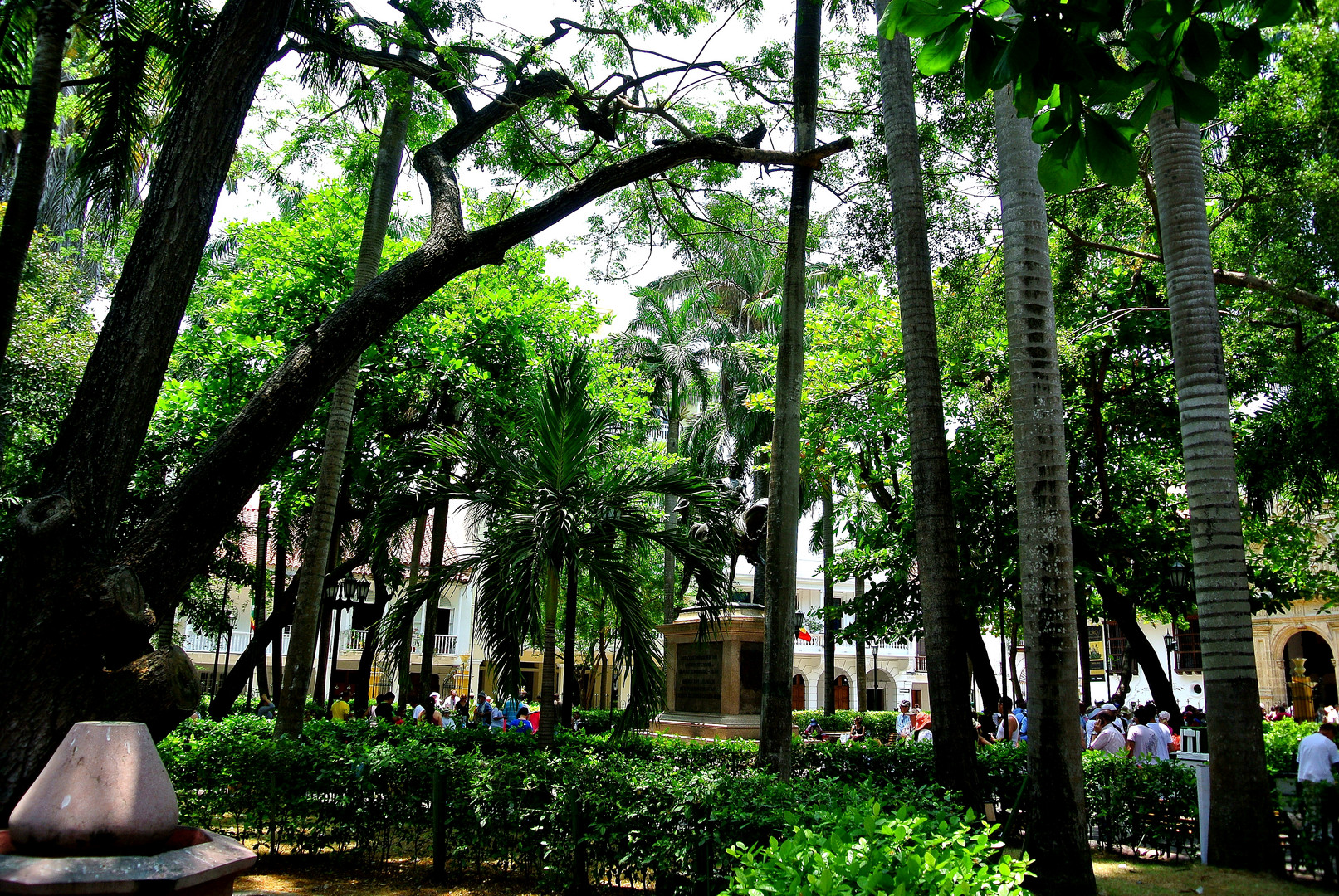 Ein Park mitten in Cartagena