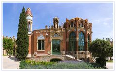 Ein Pavillon des Hospital Hospital de la Santa Creu i Sant Pau