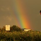 Ein physikalisch interessantes Phänomen ist der "gespaltene Regenbogen", . . . --- FOTO 2 ---