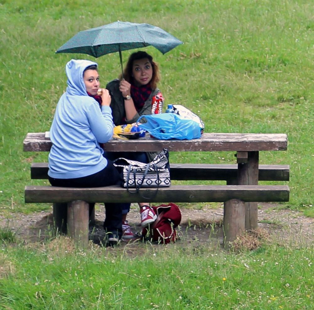 Ein Picknick im Regen ...