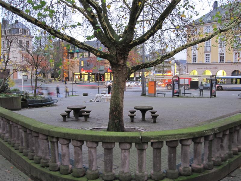 ein Platz im Frühling