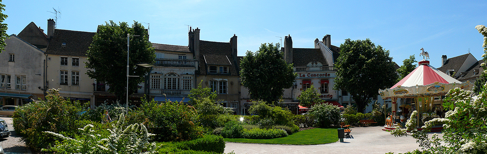 Ein Platz in Beaune