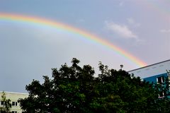 Ein Regenbogen! – gesehen von meinem Balkon