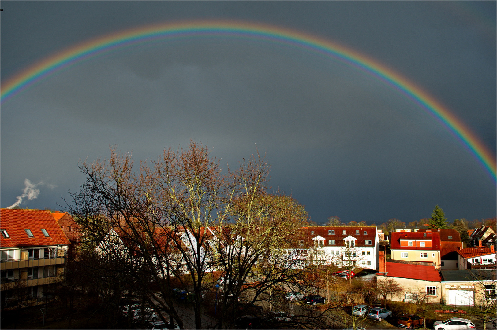 Ein Regenbogen über der Insel Rügen...