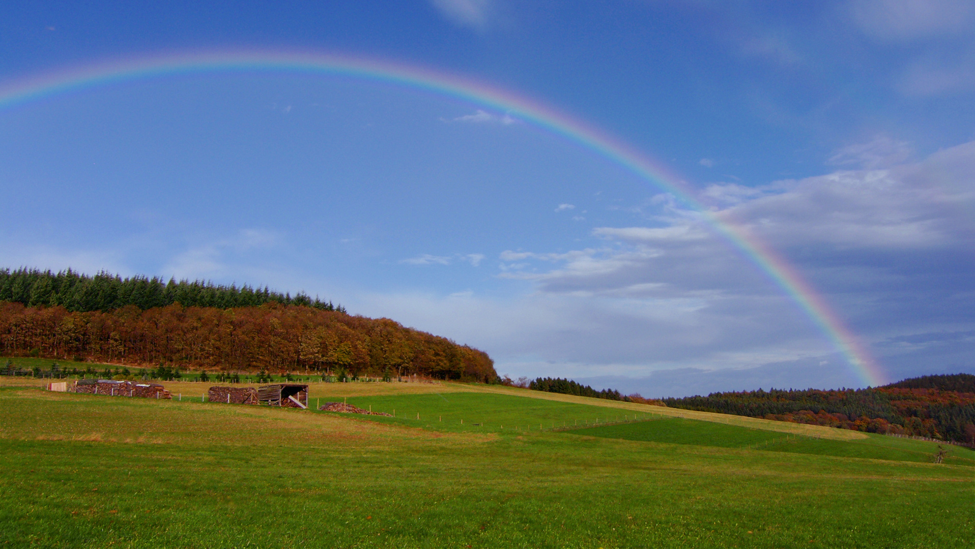 Ein Regenbogen über Ramersbach, im Herbst 2013! 