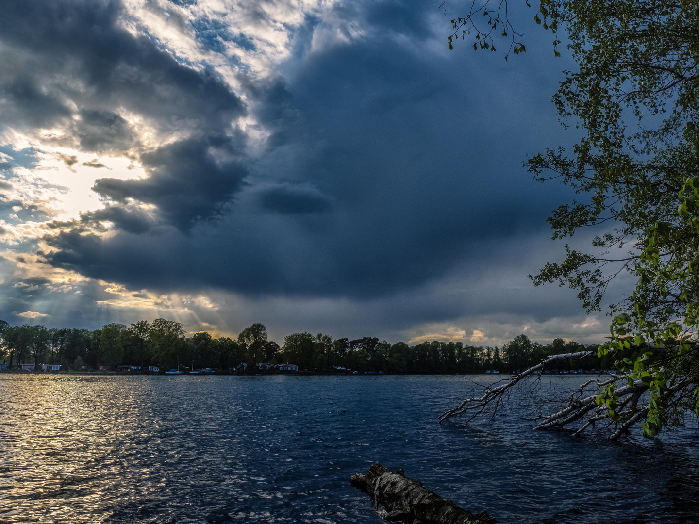 Ein Regenschauer zieht vorbei