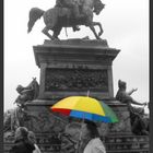 Ein Regenschirm in Venedig