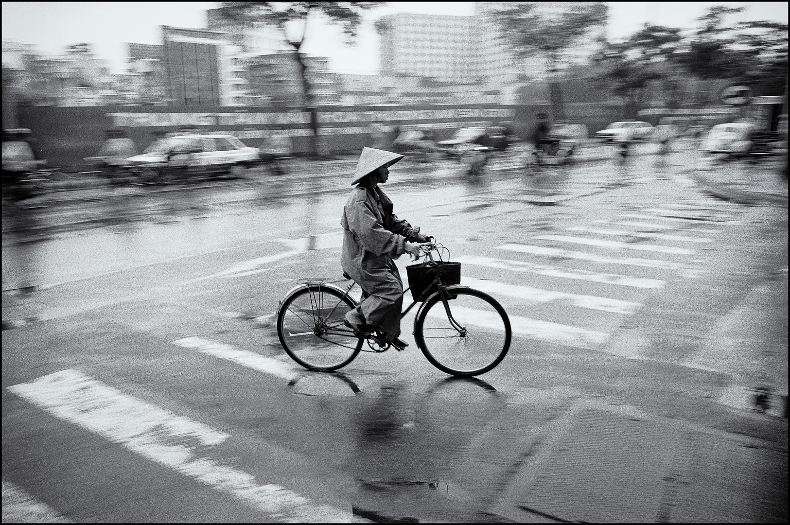 Ein regnerischer Morgen in Saigon.