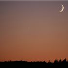 Ein Rendezvouz im Abendrot über dem Taunus ...