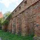 Ein Rest der Rostocker Stadtmauer mit dem Lagebuschturm