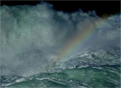 Ein rheinfallender Regenbogen