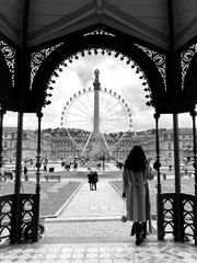 Ein Riesenrad mitten in der City