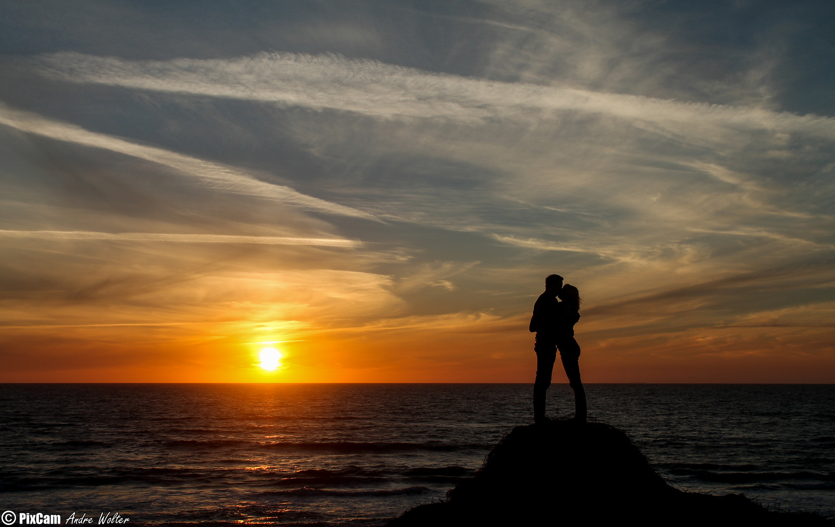 Ein romantischer Sonnenuntergang