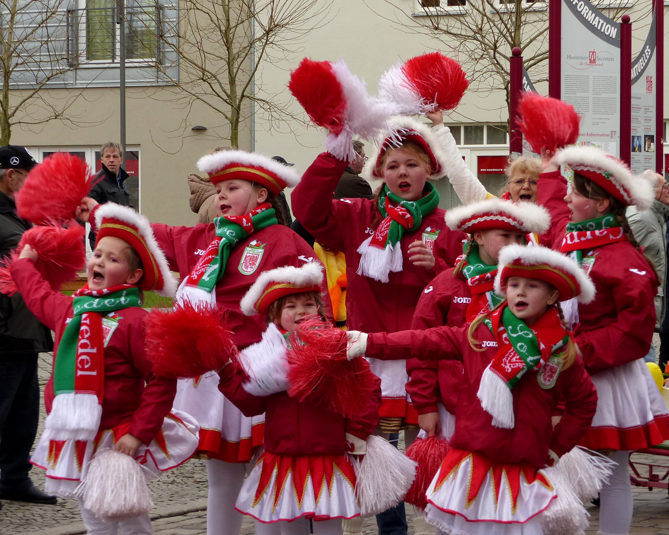 Ein Rosenmontagsumzug in Salzwedel, in Norddeutschland ?