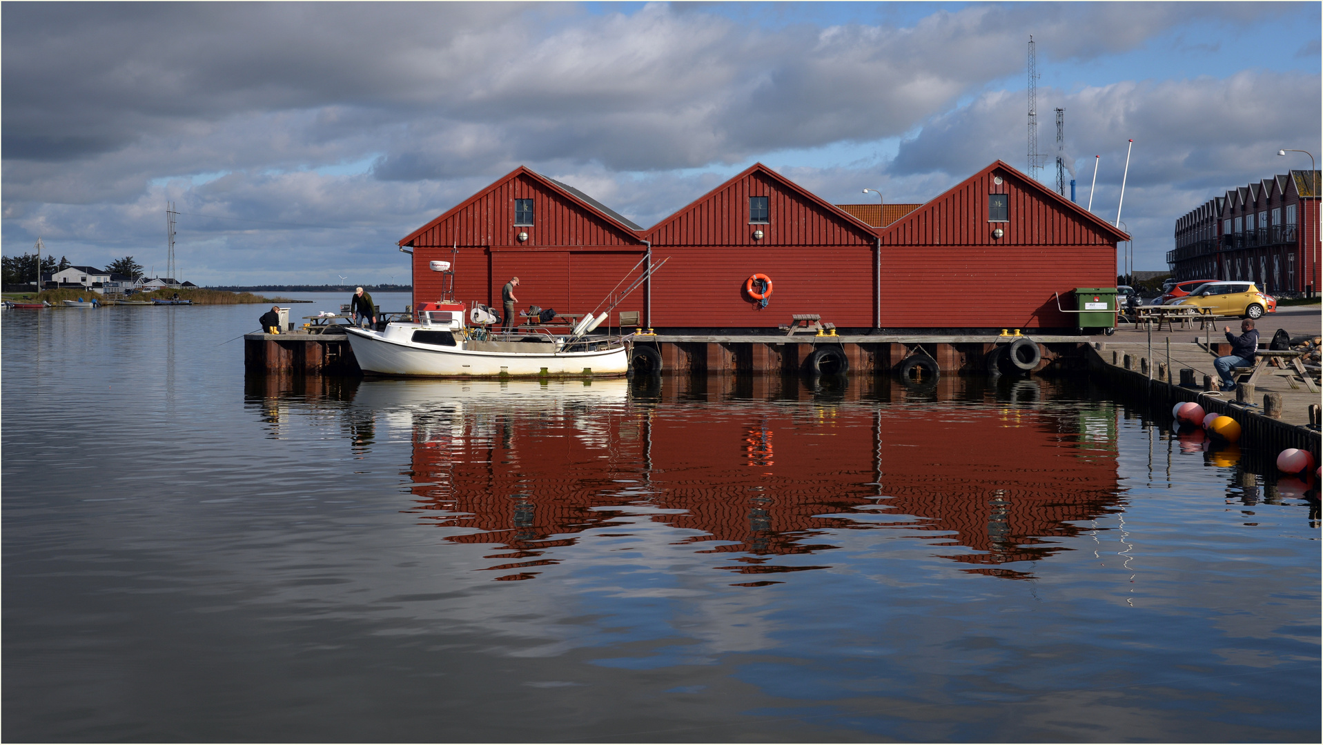 Ein ruhiger Tag im Hafen