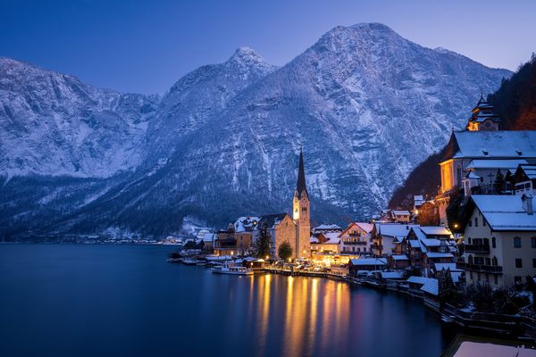 ein ruhiger Winterabend in Hallstatt