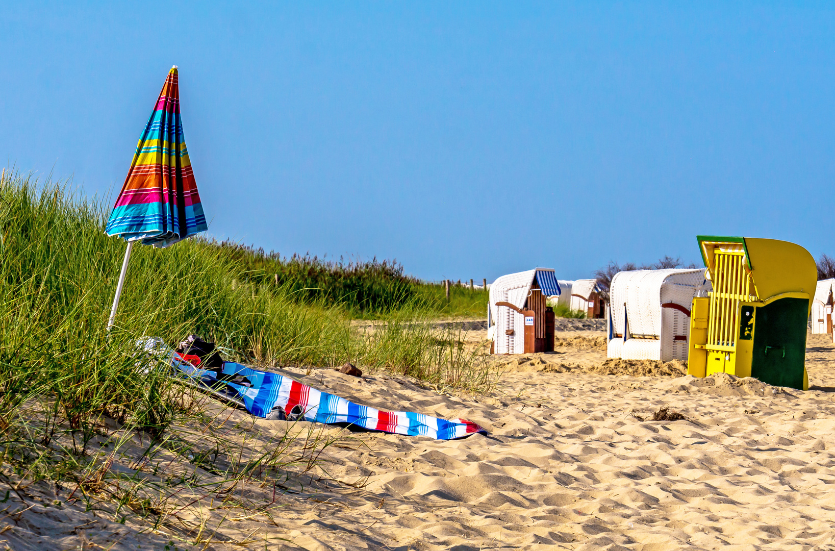 Ein ruhiges Plätzchen am Strand