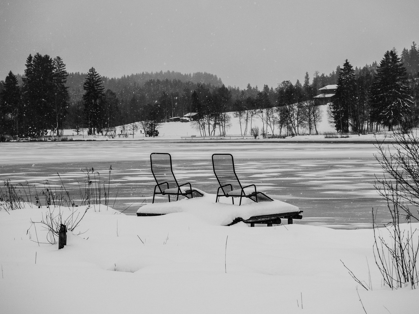 Ein ruhiges Plätzchen im Schnee