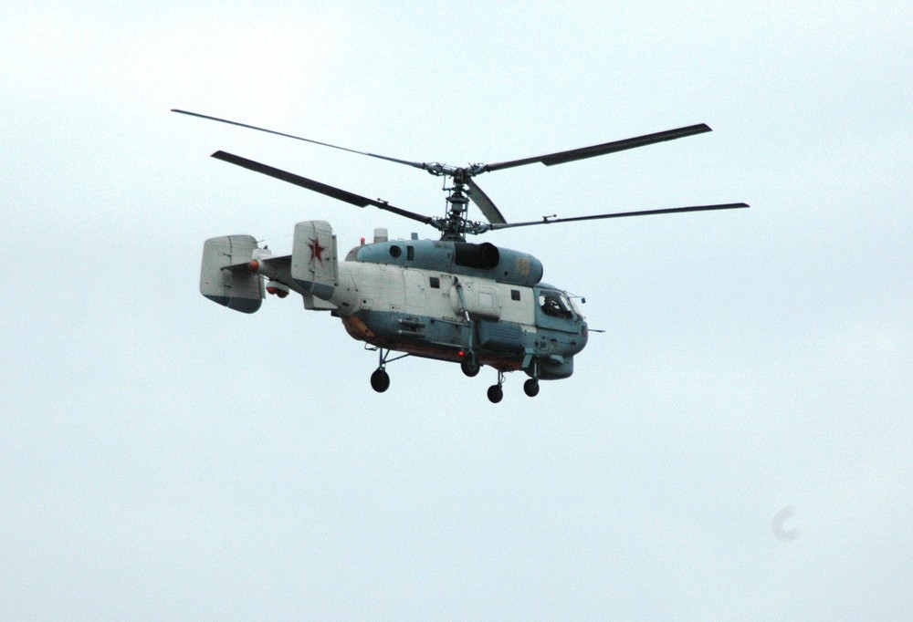 Ein russischer Hubschrauber zur Kieler Woche 2007