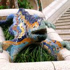 ein rutschender Frosch im Parc Güell