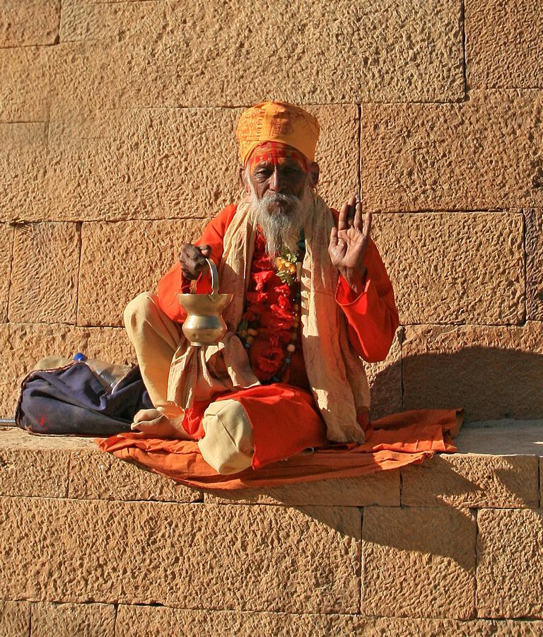 ein Sadhu in Jaisalmer/ Indien