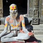 Ein Sadhu in Pashupatinath, Nepals wichtigstem Hindu-Heiligtum