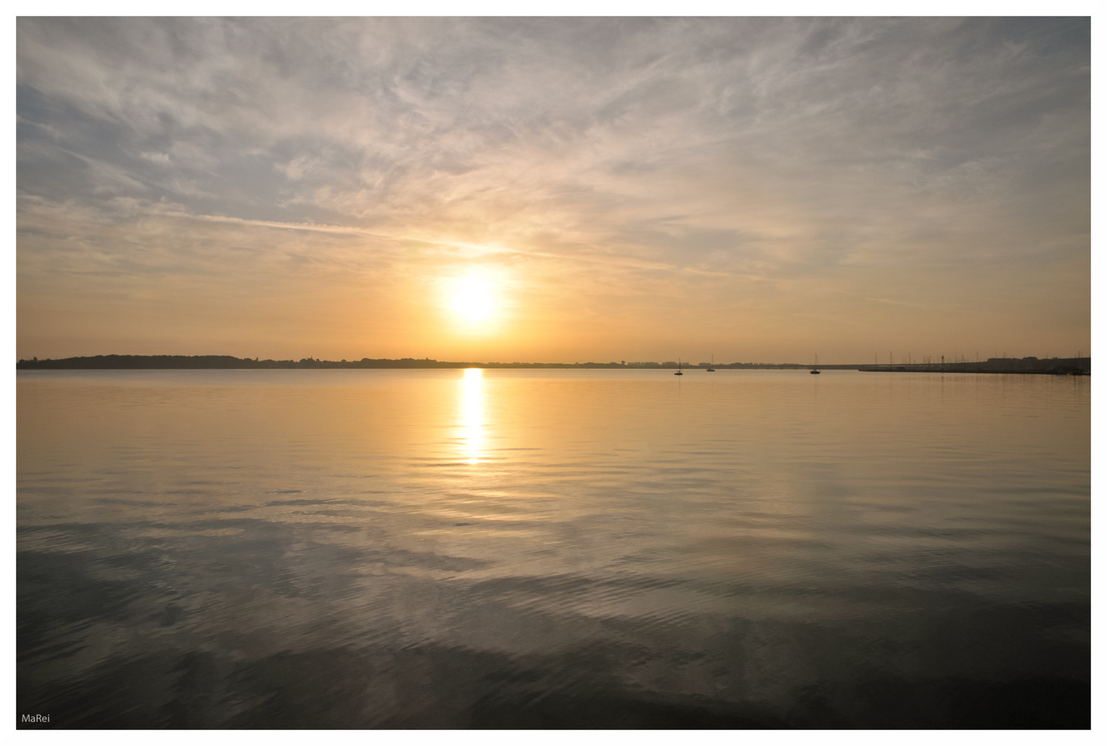 ein Samstagmorgen über dem Strelasund